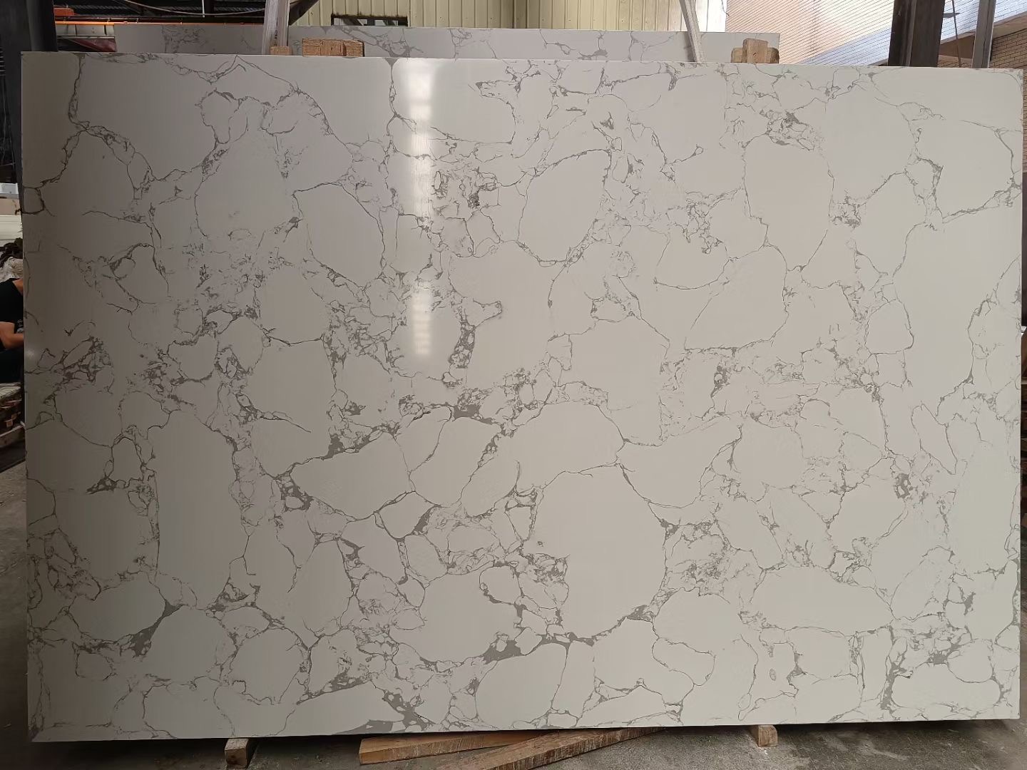 Artificial Marble Engineered Stone Slabs for Bathroom Vanity Tops